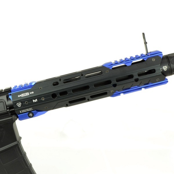 E&C 338E STRIKE GRIDLOK SBR 電子トリガー搭載 電動ガン ブルー