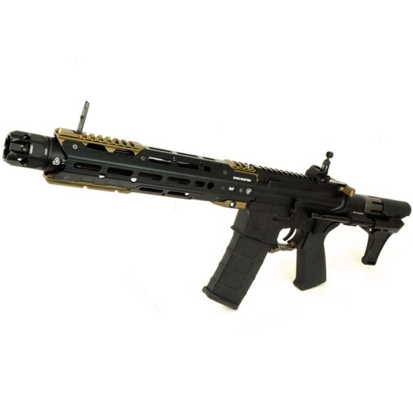 E&C 338E STRIKE GRIDLOK SBR 電子トリガー搭載 電動ガン デザート