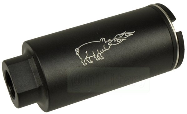 KX3 タイプ フラッシュハイダー NAVY SEAL 刻印 逆ネジ アルミ製 BK