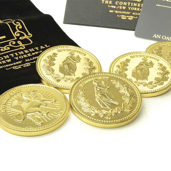 ジョンウィック 裁定人 コンチネンタルホテル  カードコイン レプリカセット JOHN WICK コレクターズセット（血の誓印/カサブランカ・金貨