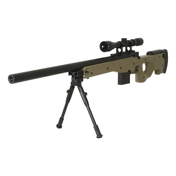 SNOW WOLF L96A1 ボルトアクション エアコッキングガン デザートカラー