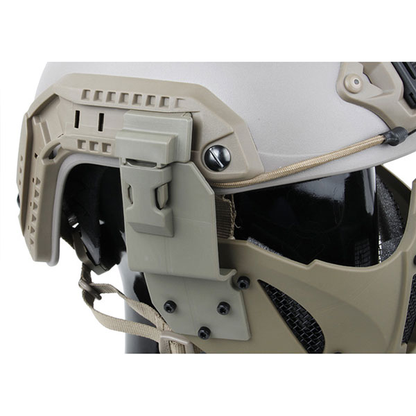 TMC JAY FAST マスク (ヘルメット取付け用アダプター付属) ブラック