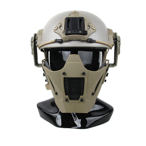 TMC JAY FAST マスク (ヘルメット取付け用アダプター付属) ウルフ