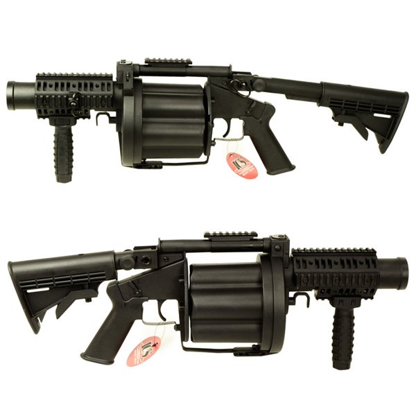 ICS MGL-140 グレネードランチャー ICS MGL140 タイプ リボルバー グレネードランチャー メタル