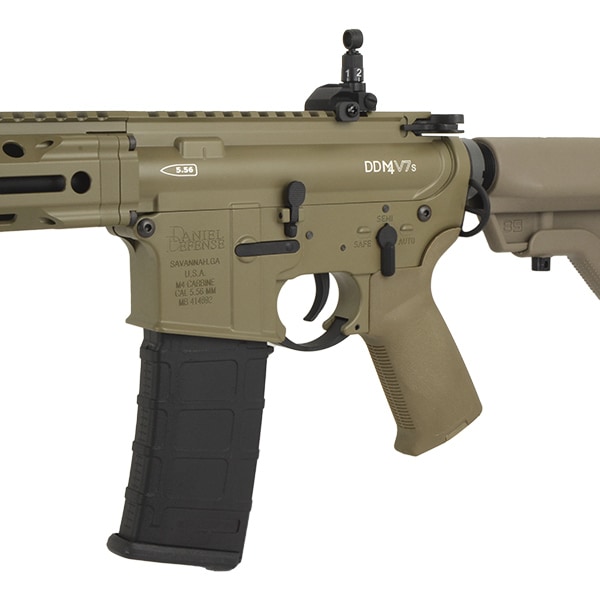 エアガンセット E&C 645E DDM4V7 SLW 14インチ 電子トリガー搭載 電動ガン