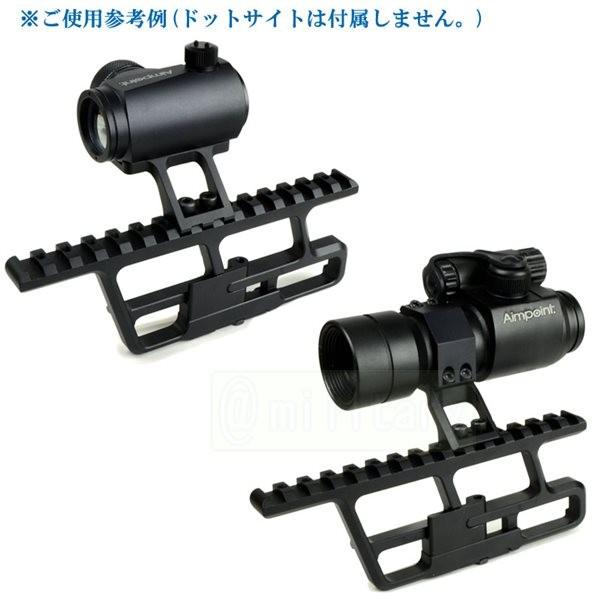 AKSシリーズ エアガン ブラック AK-307 タイプ フルレングス オプティックマウント forAK [フル