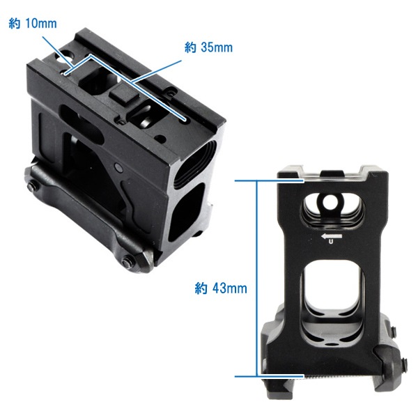 RGW Unity タイプ FAST マイクロ マウント T1 T2用 ブラック