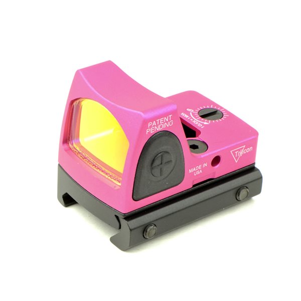 RMR タイプ コンパクトドットサイト グロック用マウント付き ピンク