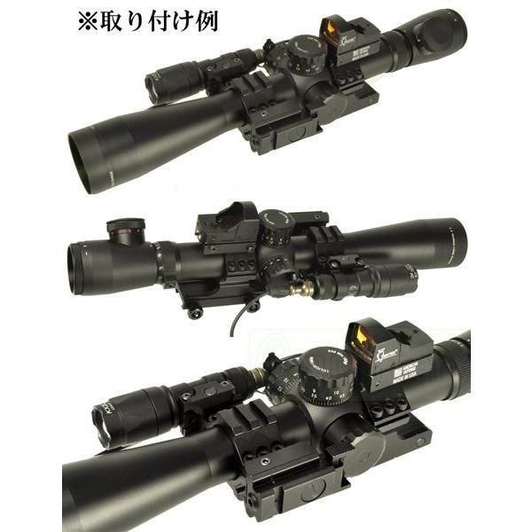 30mm径 ワンピーススコープマウント (拡張用20mmレール付き) DE