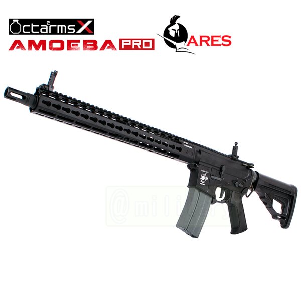ARES 【AMOEBA PRO】 M4-KM15 アサルトライフル 電動ガン BK