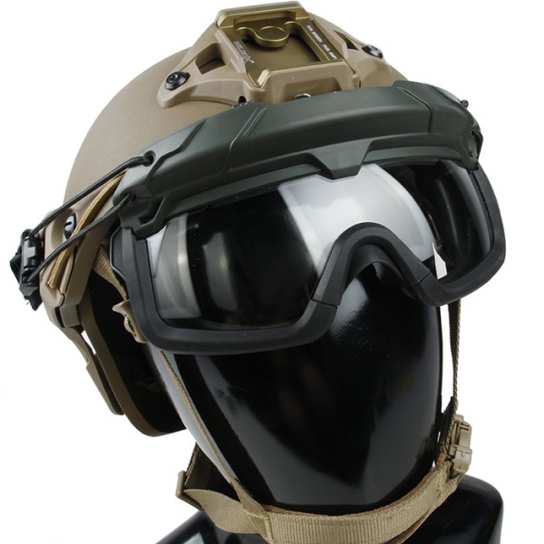 TMC SF QD Goggle ヘルメットレール 取り付け型 ゴーグル オリーブ