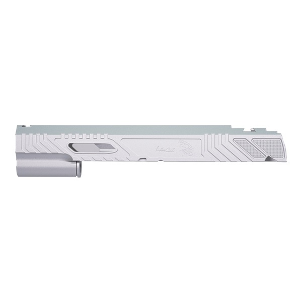 3*s様 Hi-CAPA ガスガン シルバー 3マガジン付き 5KU WILD CAT タイプ CNC アルミスライド マルイ Hi-CAPA/1911