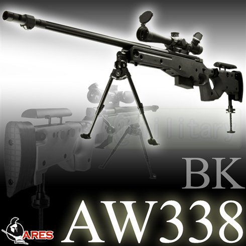 ARES AW338 CNC バージョン エアーコッキングスナイパーライフル (ASGライセンス品) BK-メーカー/ブランド,ARES-キンワ株式会社
