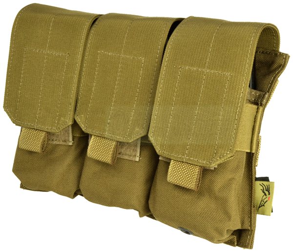 FLYYE MOLLE Triple M4/M16 Mag Pouch CB-タクティカルギア,ポーチ