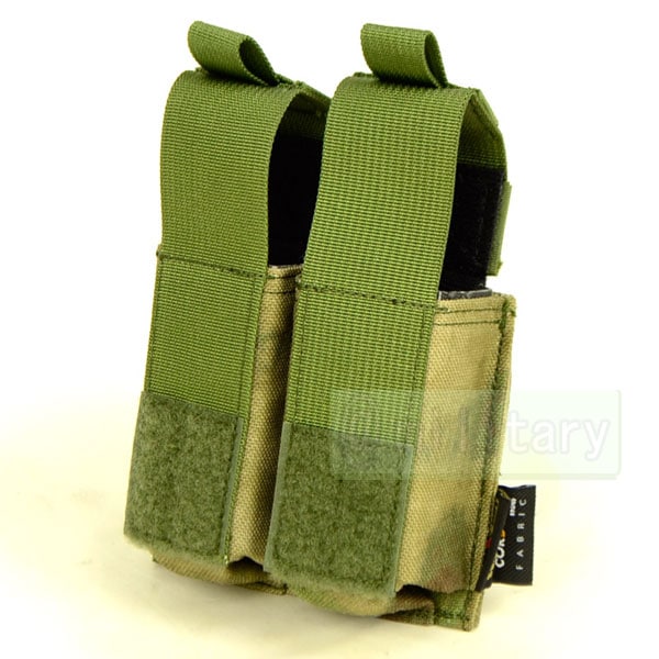 Flyye MOLLE Double 9mm Pistol Magazine Pouch Ver.HP A-TACS FG (A