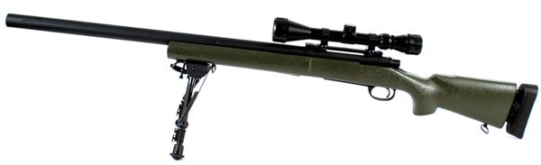 SNOW WOLF M24 エアコッキング フルートバレルver OD スコープ
