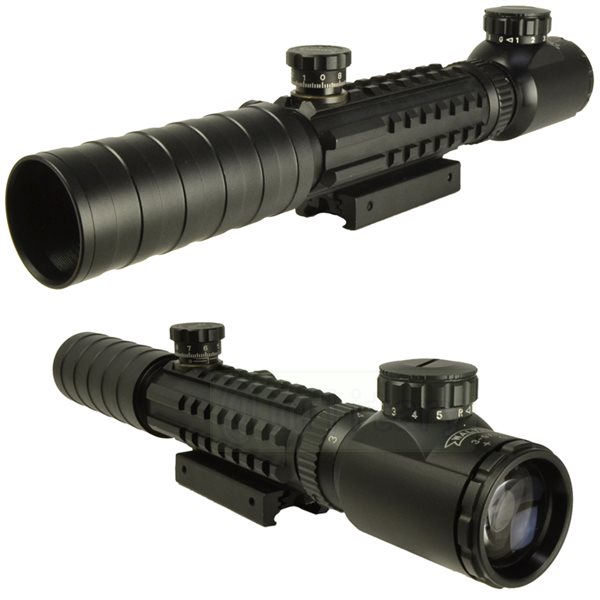 3-9x32 赤緑 トリプルレイルイルミネート スコープ 新品