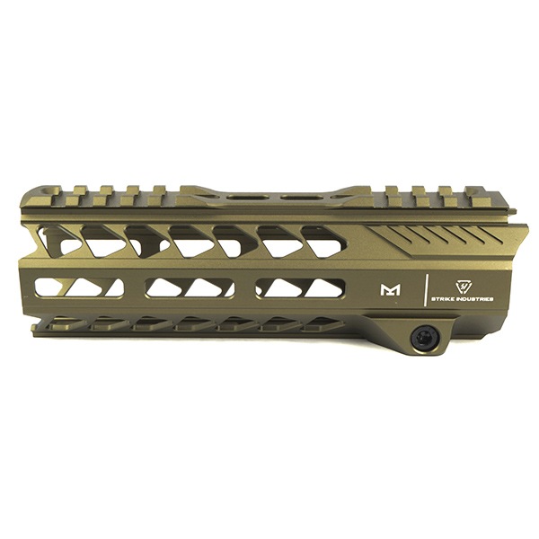 E&C MP1001 SIタイプ ストライク レールハンドガード 7インチ デザートカラー
