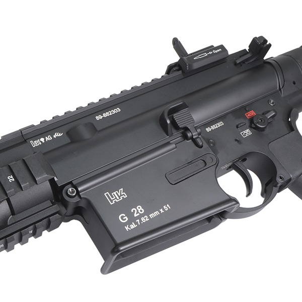 E&C 204E H&K G28 16インチ (Kestrel V2 BASIC搭載) 電動ガン ブラック