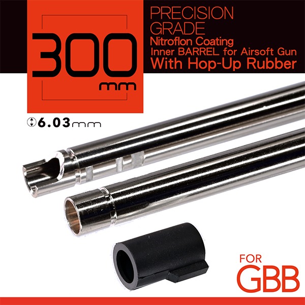 UNICORN AIRSOFT [UC-IB-G-300] プレシジョンインナーバレル 300mm ホップパッキン セット マルイ/VFC GBB 用