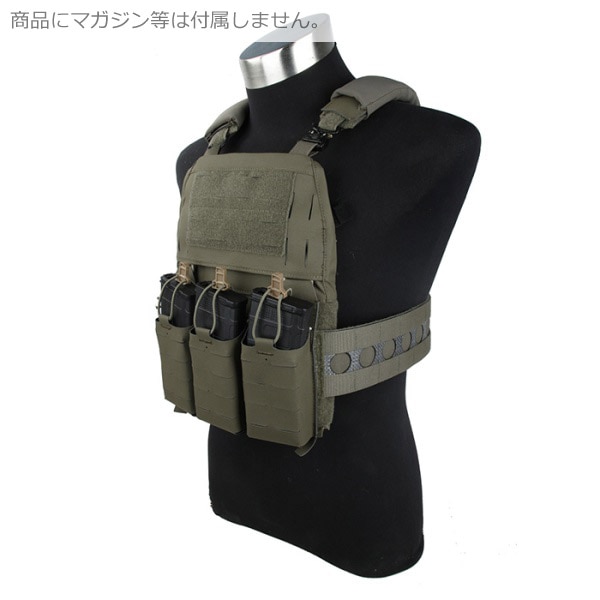 TMC FCV Five エアソフトプレートキャリア― レンジャーグリーン