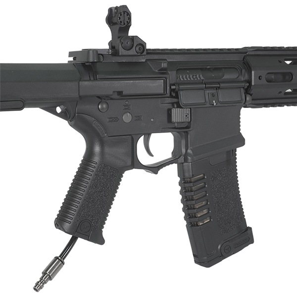 ARES AMOEBA AM-014 [Honey Badger ”ハニーバジャー”] ショートハンドガードver. HPA ライフル ブラック