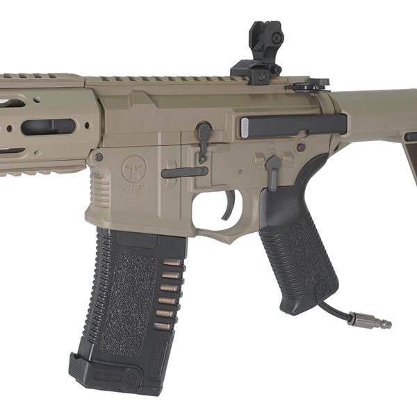 ARES AMOEBA AM-014 [Honey Badger ”ハニーバジャー”] ショートハンドガードver. HPA ライフル デザートカラー