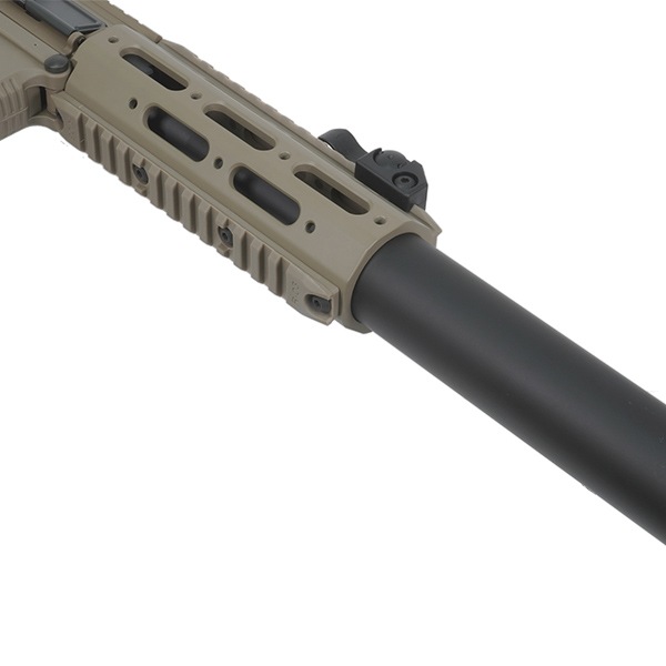 ARES AMOEBA AM-014 [Honey Badger ”ハニーバジャー”] ショートハンドガードver. HPA ライフル デザートカラー