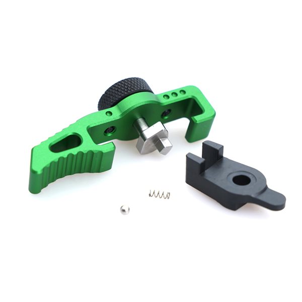 5KU CNC アルミニウム セレクタースイッチ チャージングハンドル タイプ1 Action Army AAP01 アサシン用 グリーン