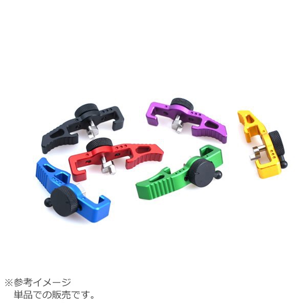 5KU CNC アルミニウム セレクタースイッチ チャージングハンドル タイプ1 Action Army AAP01 アサシン用 パープル