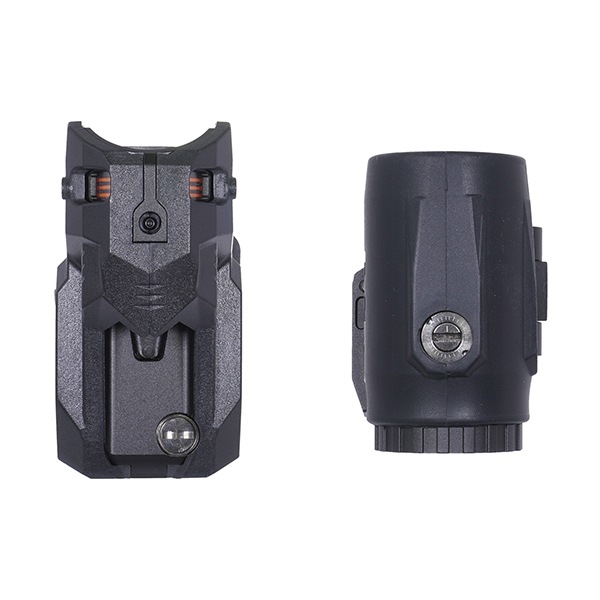 ARROW OPTICS MEPROLIGHT MEPRO M22 PRO タイプ 1X28 集光ドットサイト ファイバーレッド ＆ MEPRO MMX3 タイプ マグニファイア セット 