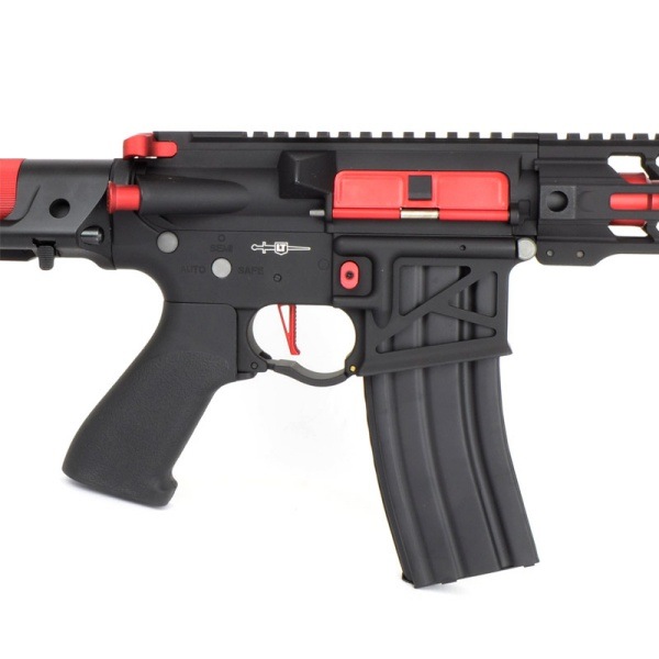 Lancer Tactical LT-34 バトルホーク 4 PDR スケルトン 電動ガン ブラック&レッド