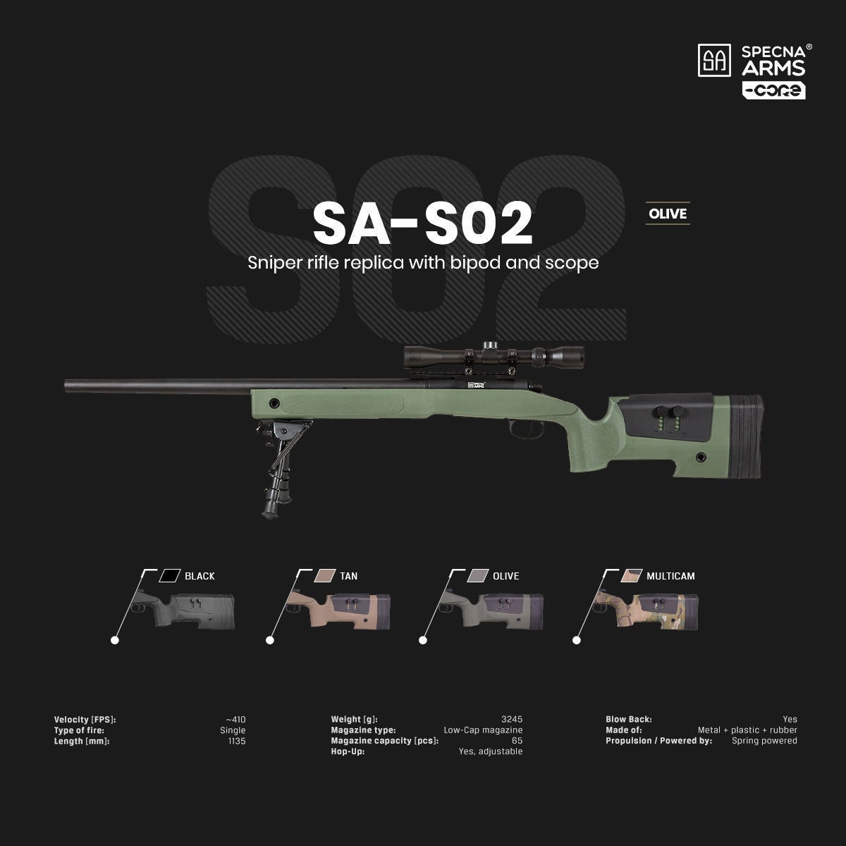 スナイパーライフル オリーブドラブ スコープ付き 楽天市場】東京マルイ エアコッキングガン本体 M40A5 OD ボルト
