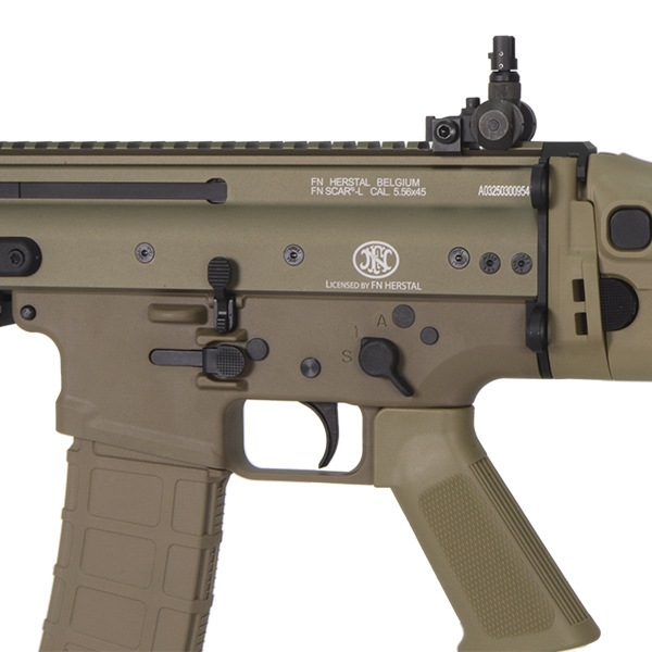 Guns Modify × CYBERGUN FN SCAR-L MK2 ガスブローバック ( MWS System ) JP ver. (FN HERSTAL Licensed) デザートカラー