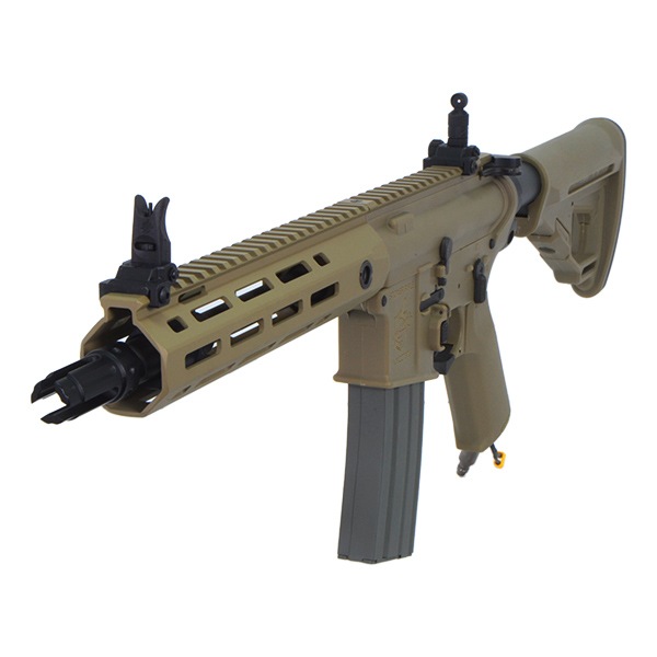 ARES X EMG Helios KAC SR16E3 CQB MOD2 M-LOK HPAライフル (Knight's Licensed) デザートカラー