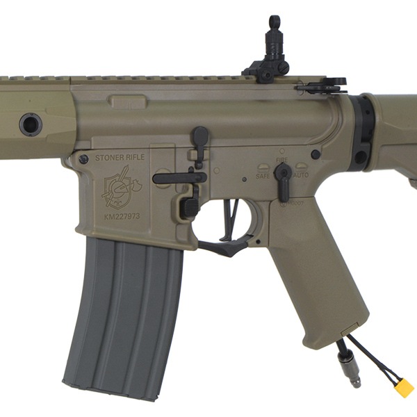 ARES X EMG Helios KAC SR16E3 CQB MOD2 M-LOK HPAライフル (Knight's Licensed) デザートカラー