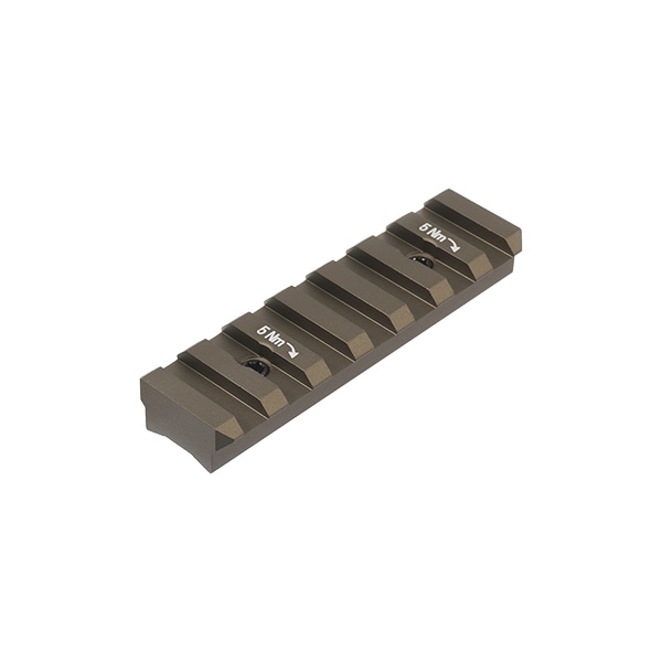 Task Force405 アルミニウム Hkey レールセクション (7slot / 74mm) デザートカラー