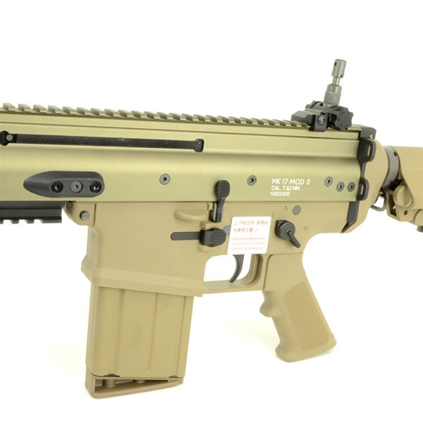 WE-TECH SCAR-H ガスブローバックガン クレーンストックver. デザートカラー