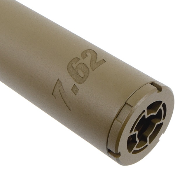BPW SLX 762 タイプ QDダミーサプレッサー＆ハイダー(14mm 逆ネジ) セット デザートカラー