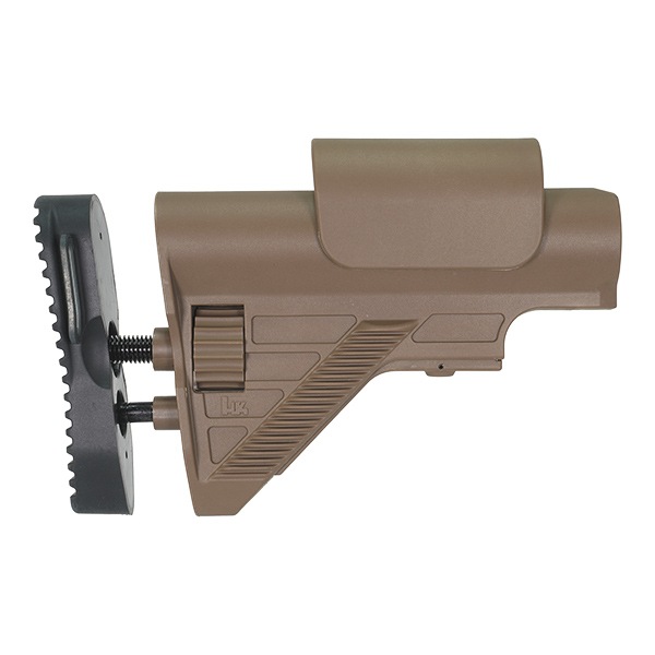 E&C MP219 H&Kタイプ HK G28 アジャスタブルバットストック E&C HK417 電動ガンシリーズ用 デザートカラー