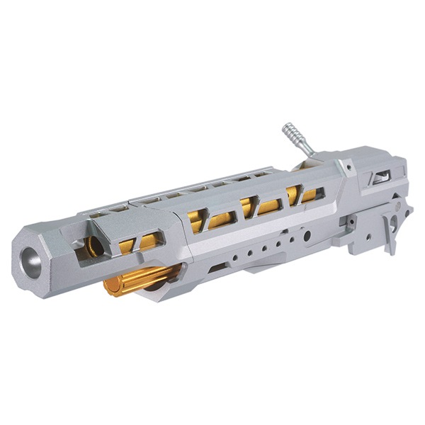 5KU CNC アルミニウム EX-01 スライド ＆ ミッドシャーシ セット マルイ ハイキャパ シリーズ用 シルバー/ゴールド