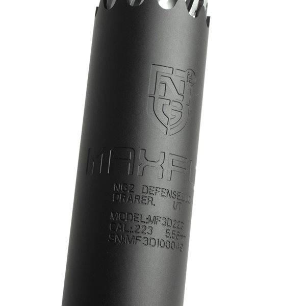 NG2 DEFENCE MAXFLO 3D タイプ ダミーサイレンサー 14mm逆ネジ ブラック