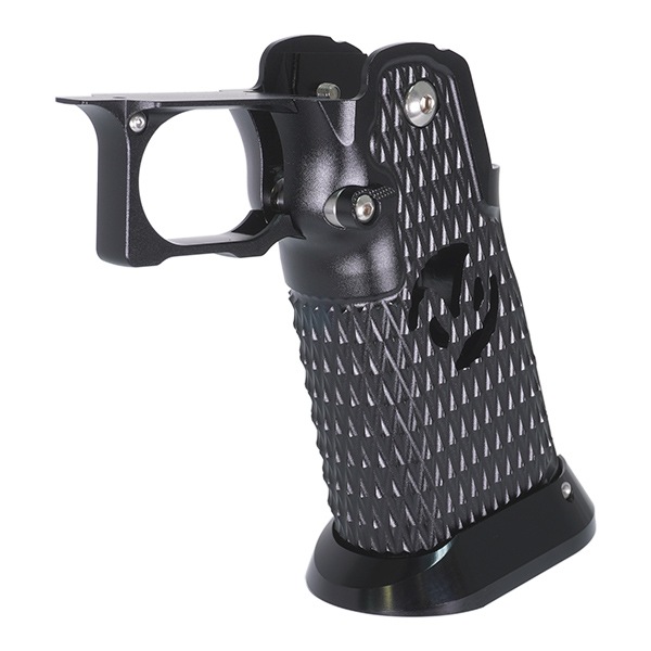 5KU Infinity タイプ CNC アルミニウム グリップ Type9 マルイ ハイキャパ シリーズ用 ブラック