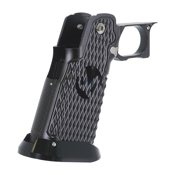 5KU Infinity タイプ CNC アルミニウム グリップ Type9 マルイ ハイキャパ シリーズ用 ブラック