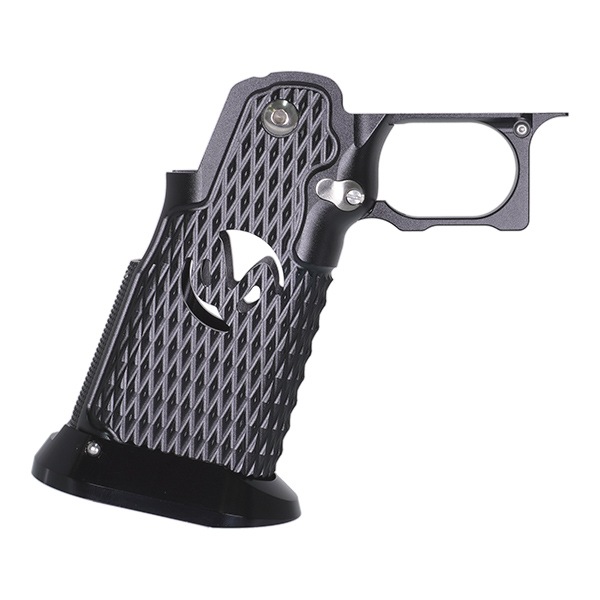 5KU Infinity タイプ CNC アルミニウム グリップ Type9 マルイ ハイキャパ シリーズ用 ブラック