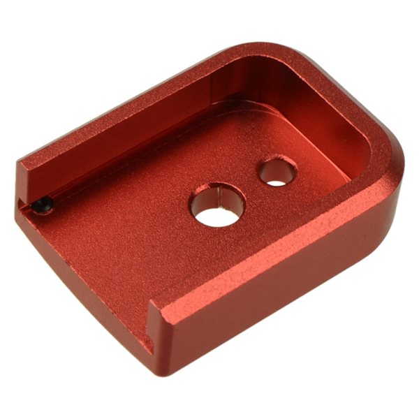5KU ハイキャパ シリーズ 用 金属製 マガジンベース　Type1 レッド