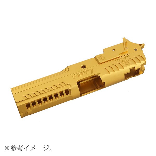 5KU LimCat Custom 4.3 タイプ CNC アルミニウム スライド & ミッドシャーシ セット マルイ ハイキャパ シリーズ用 ブラック