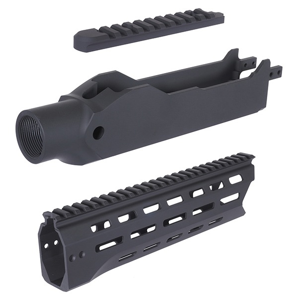 RGW X GBL KC02 タクティカルシャーシ DXビルドキット KJW KC02 GBB 用 10インチ Cerakote ブラック