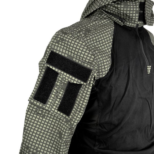 TMC TRN SP2 コンバット シャツ フード付き ブラックボディxナイトカモ