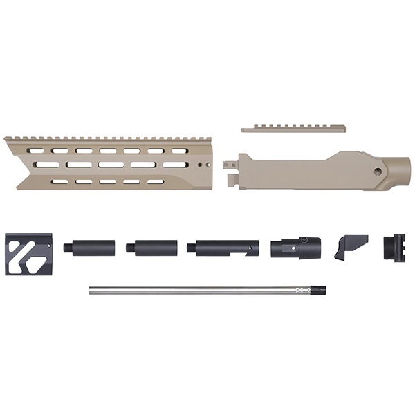 RGW X GBL KC02 タクティカルシャーシキット KJW KC02(10/22) GBB 用 10インチ Cerakote デザートカラー